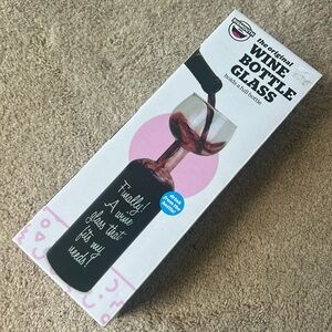 Wine Bottle Glass — great for a gift!